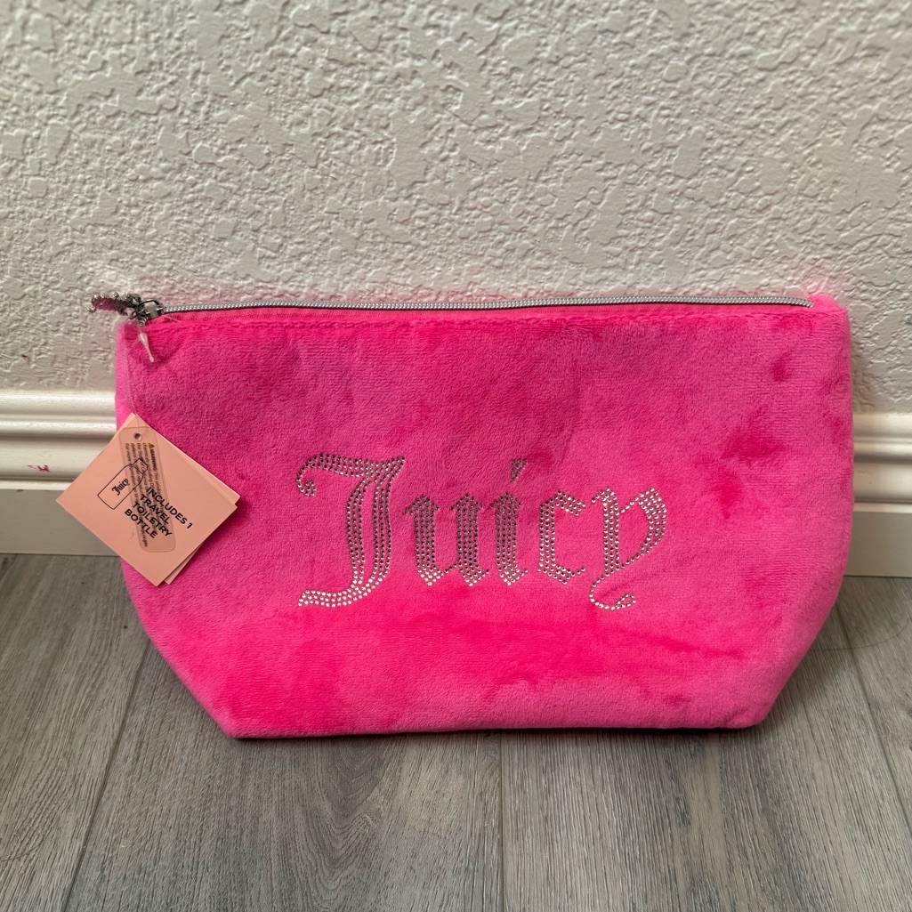 Juicy Couture Pink Bag Juicy Couture Make Up Bag Juicy Couture Travel Bag